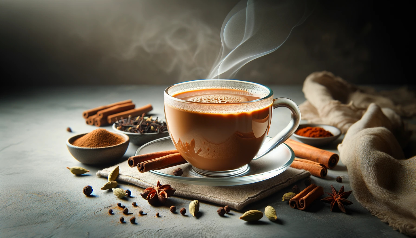 tasse de Chaï latte | Thé noir Épicé Bio
