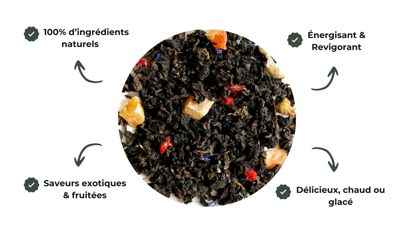 sachet thé oolong | Thé Fruits Exotiques