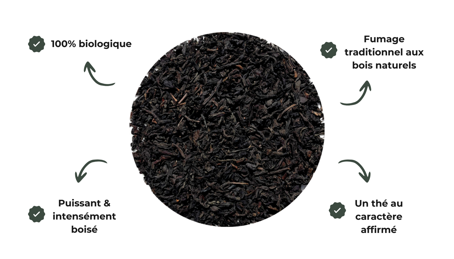 sachet Lapsang Souchong | Thé Fumé Bio 100g
