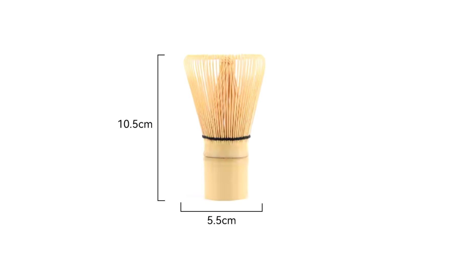 dimensions chasen | fouet à matcha en bambou