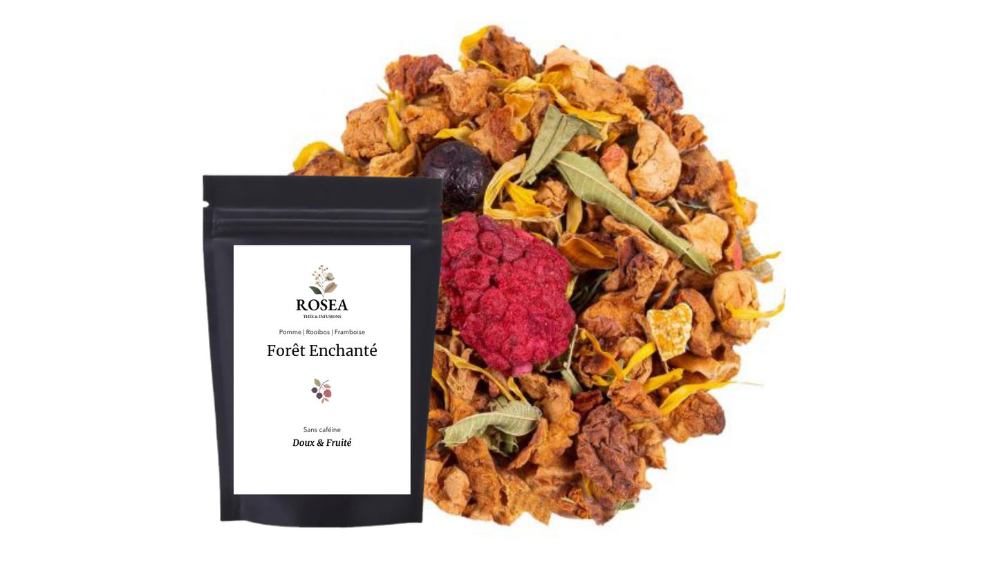 infusion de fruits des bois rooibos framboise pomme citron biologique