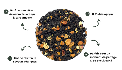 sachet Christmas Tea | Thé noir Orange Cannelle Cardamome Bio