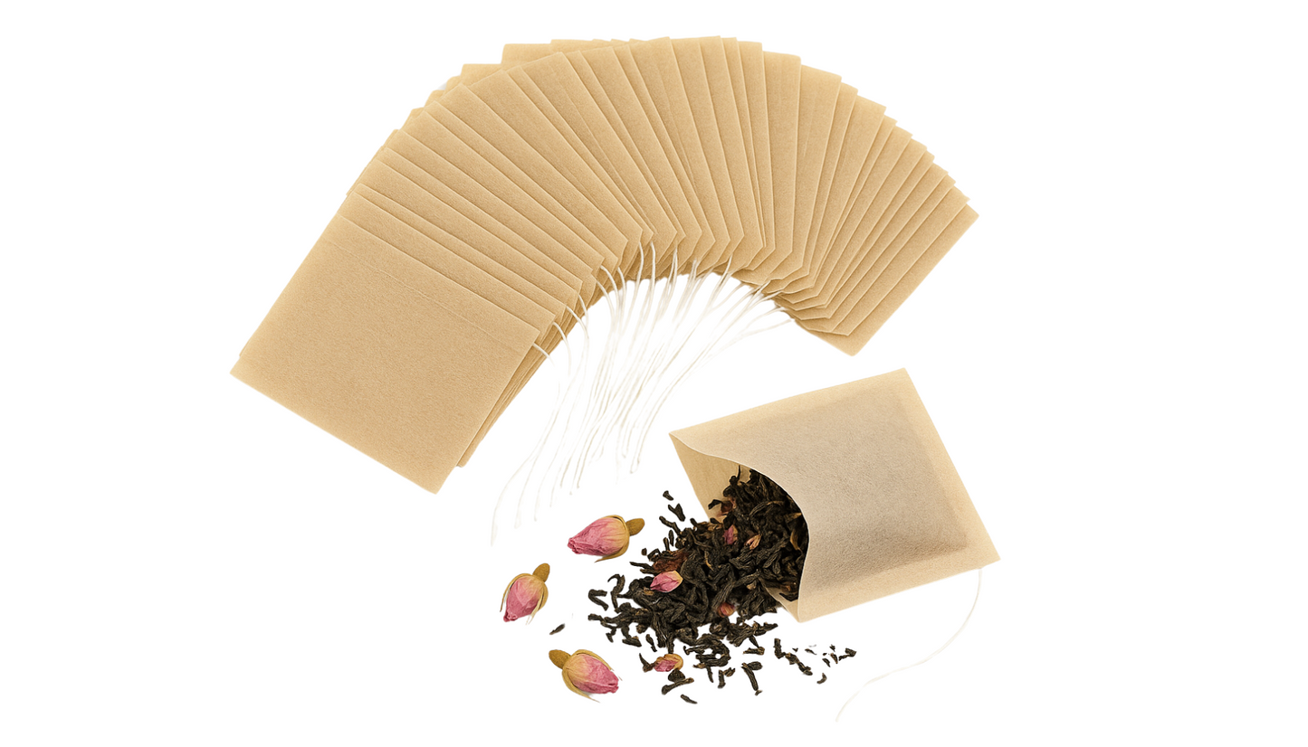 Sachets thé à remplir biodégradables et en papier de bois
