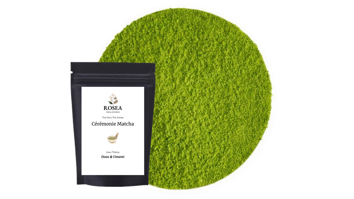 thé matcha japonais biologique cérémonie the artiste rosea