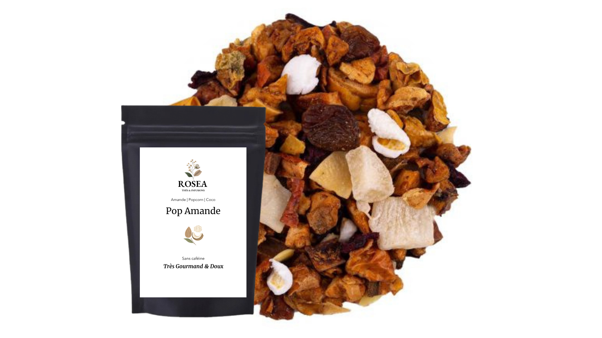 infusion pop corn amande coco